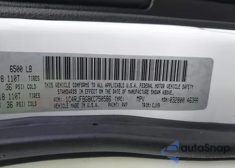 2019 Jeep Grand Cherokee Limited from USA, damaged, VIN 1C4RJFBG8KC750586